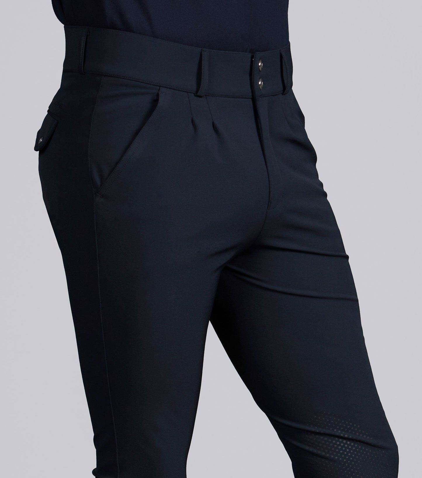Description:Ludis Men's Gel Knee Breeches_Colour:Navy_Position:3