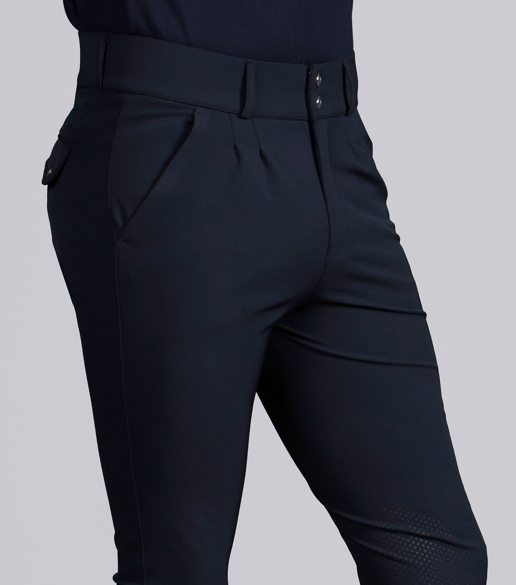 Description:Ludis Men's Gel Knee Breeches_Colour:Navy_Position:3