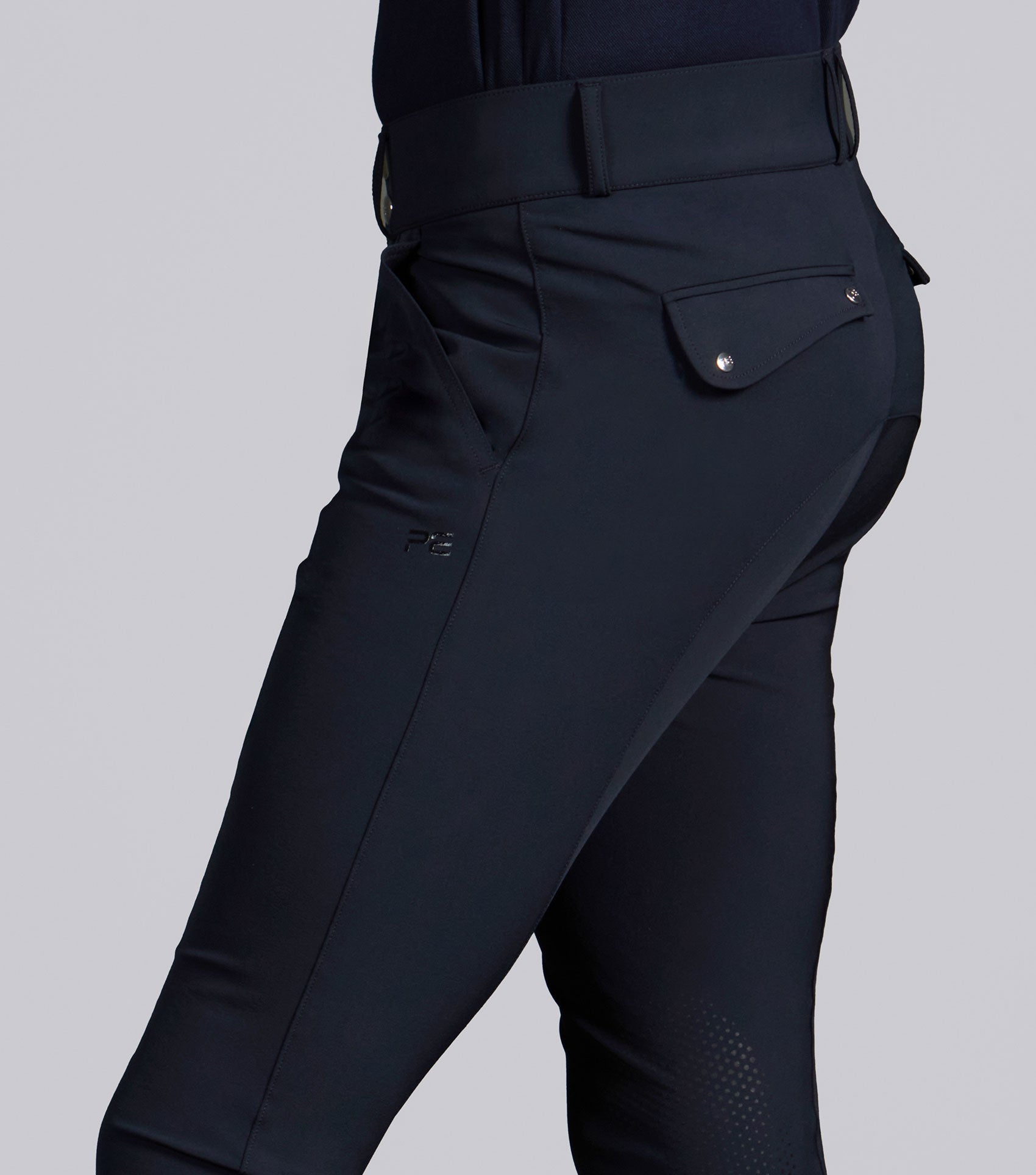 Description:Ludis Men's Gel Knee Breeches_Colour:Navy_Position:4