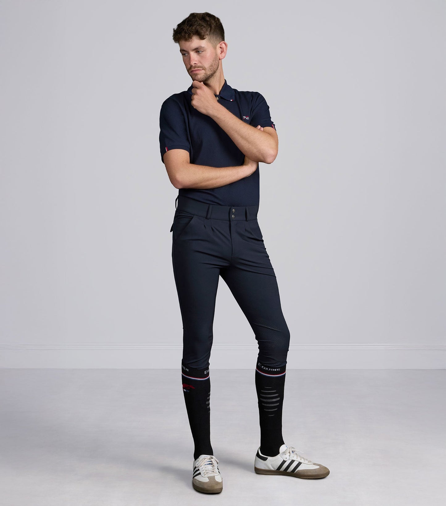 Description:Ludis Men's Gel Knee Breeches_Colour:Navy_Position:6