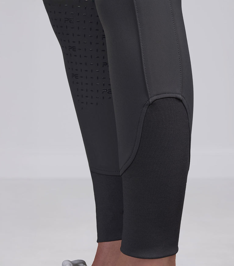 PE Coco II Ladies Gel Full Seat Riding Breeches, high waisted, phone pocket (Grey, navy or walnut)