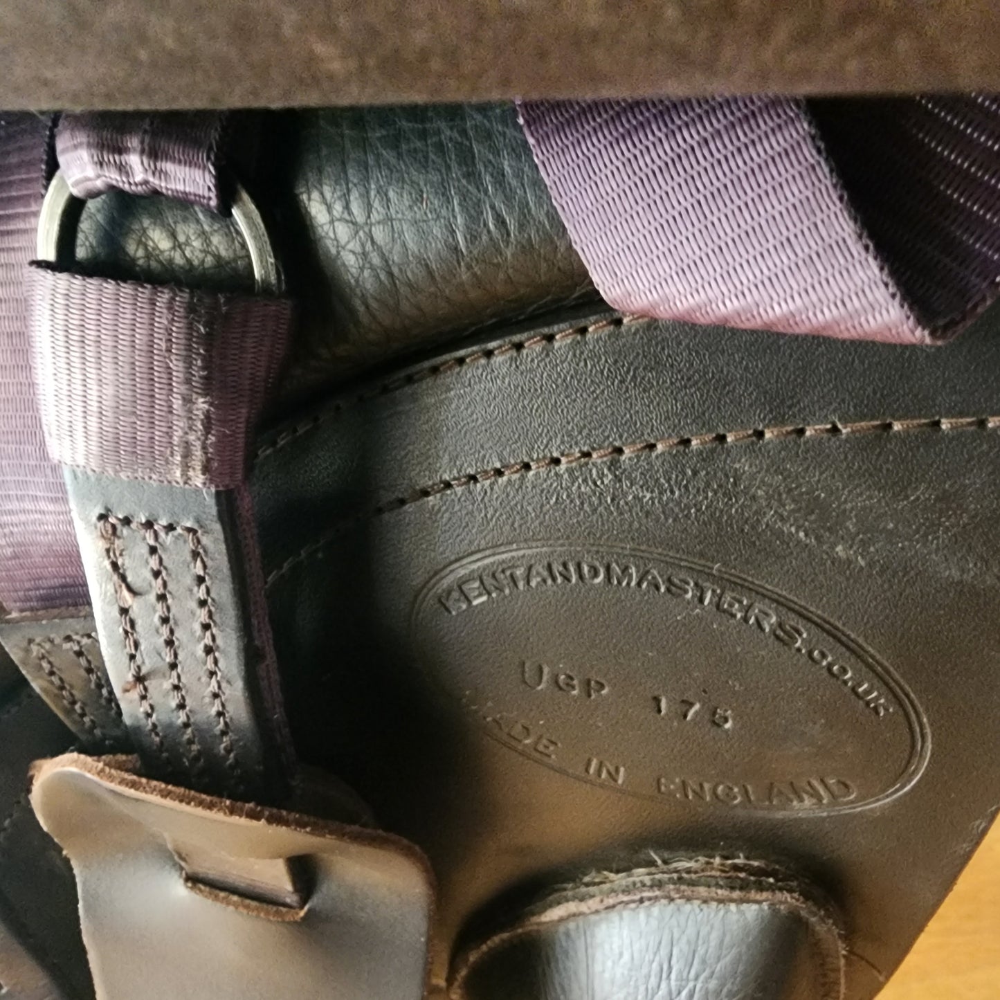 Kent and Masters brown leather 17'5" GP saddle. Pre loved