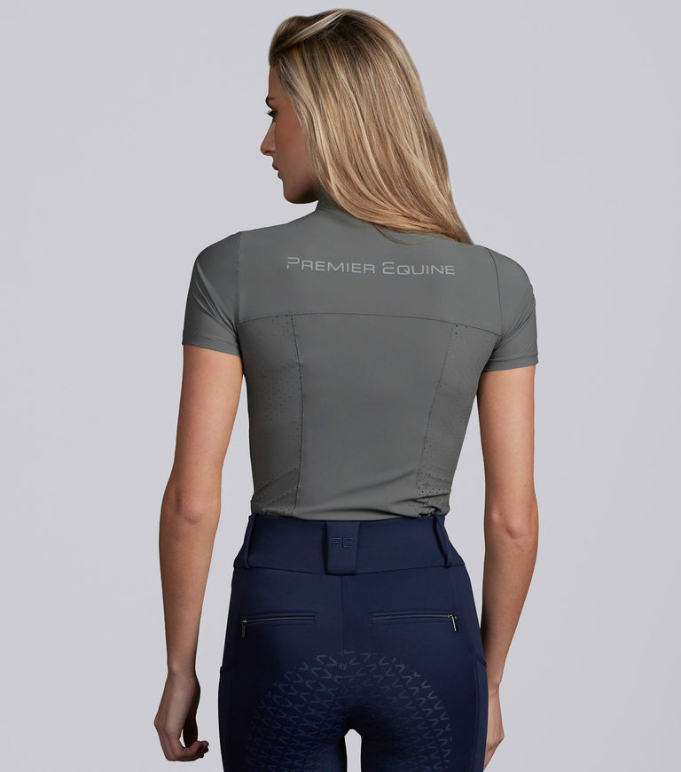 Premier Equine Prospero Short Sleeve Training Top - Rosewood