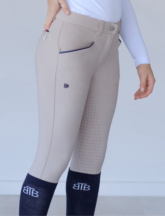 Beyond the Bit Bamboo Beige Portia Breeches. Size 10. Brand new