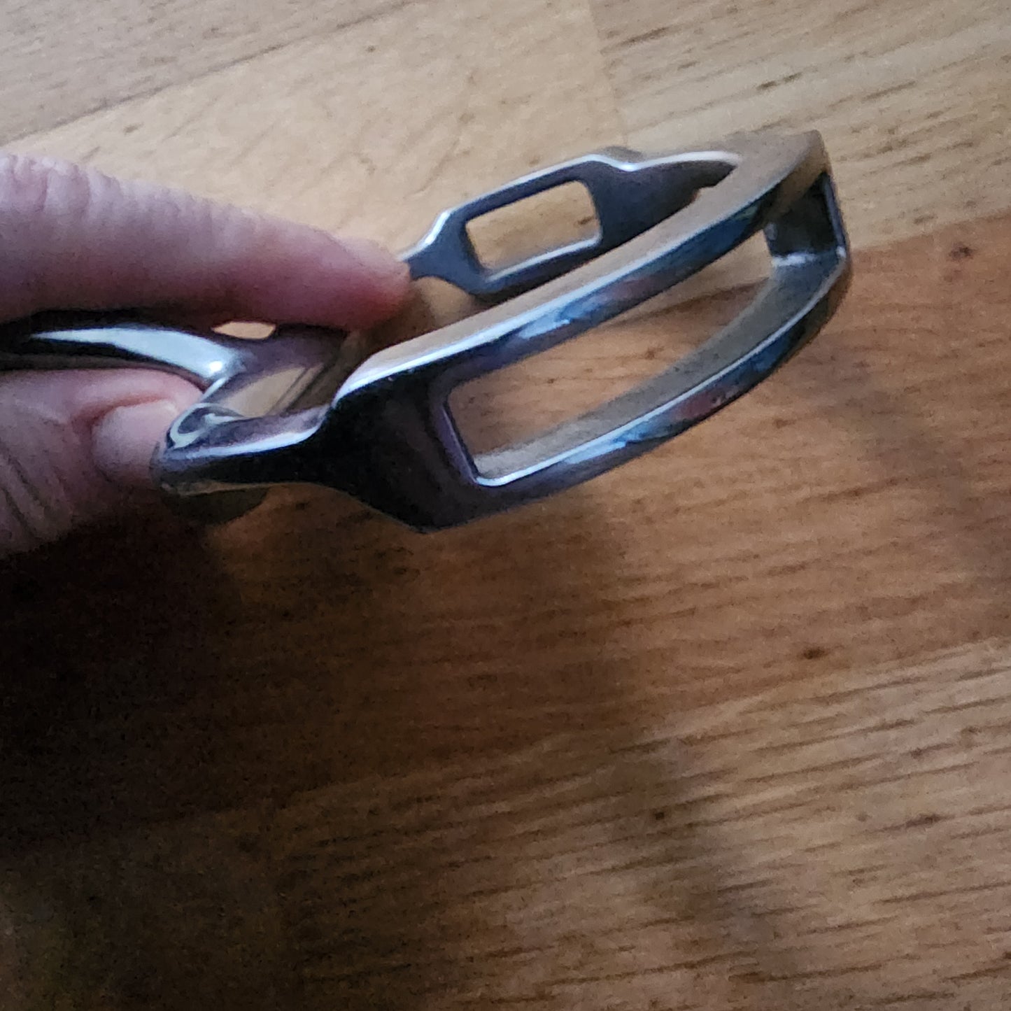 Myler eggbutt bit with hooks 5.25" pre loved