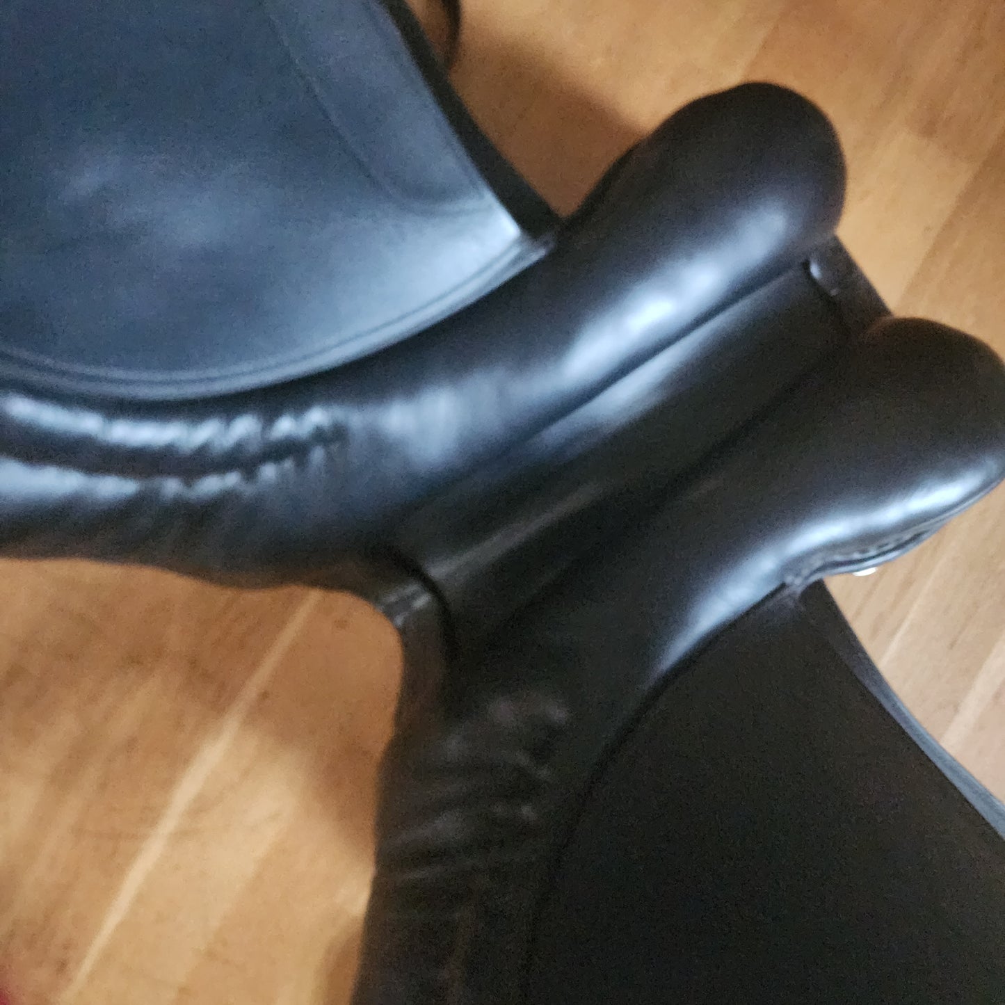 Trainers Cross Country GP black leather saddle 17.5", wide