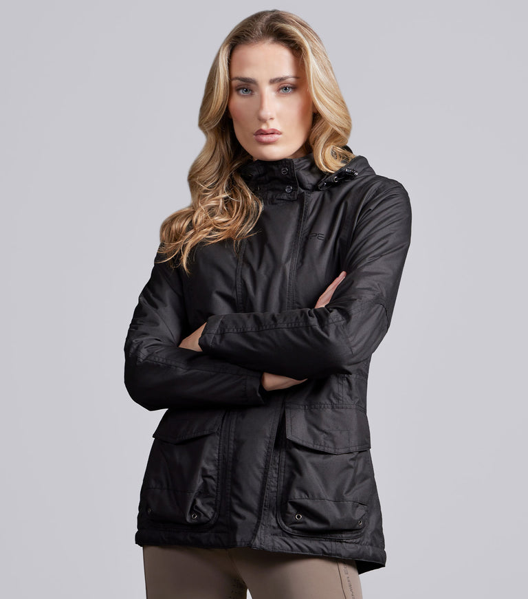 Premier Equine Cascata Ladies Waterproof Jacket - Black