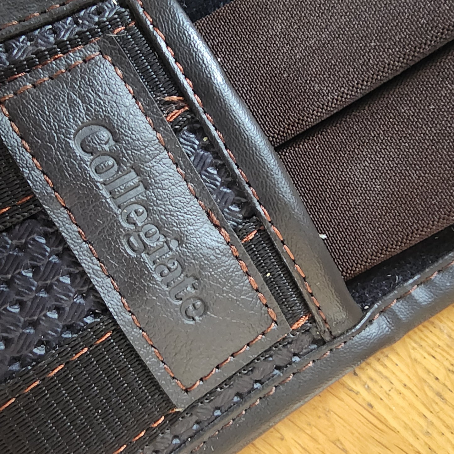 Collegiate brown stud guard girth 140cm (56"). Pre loved