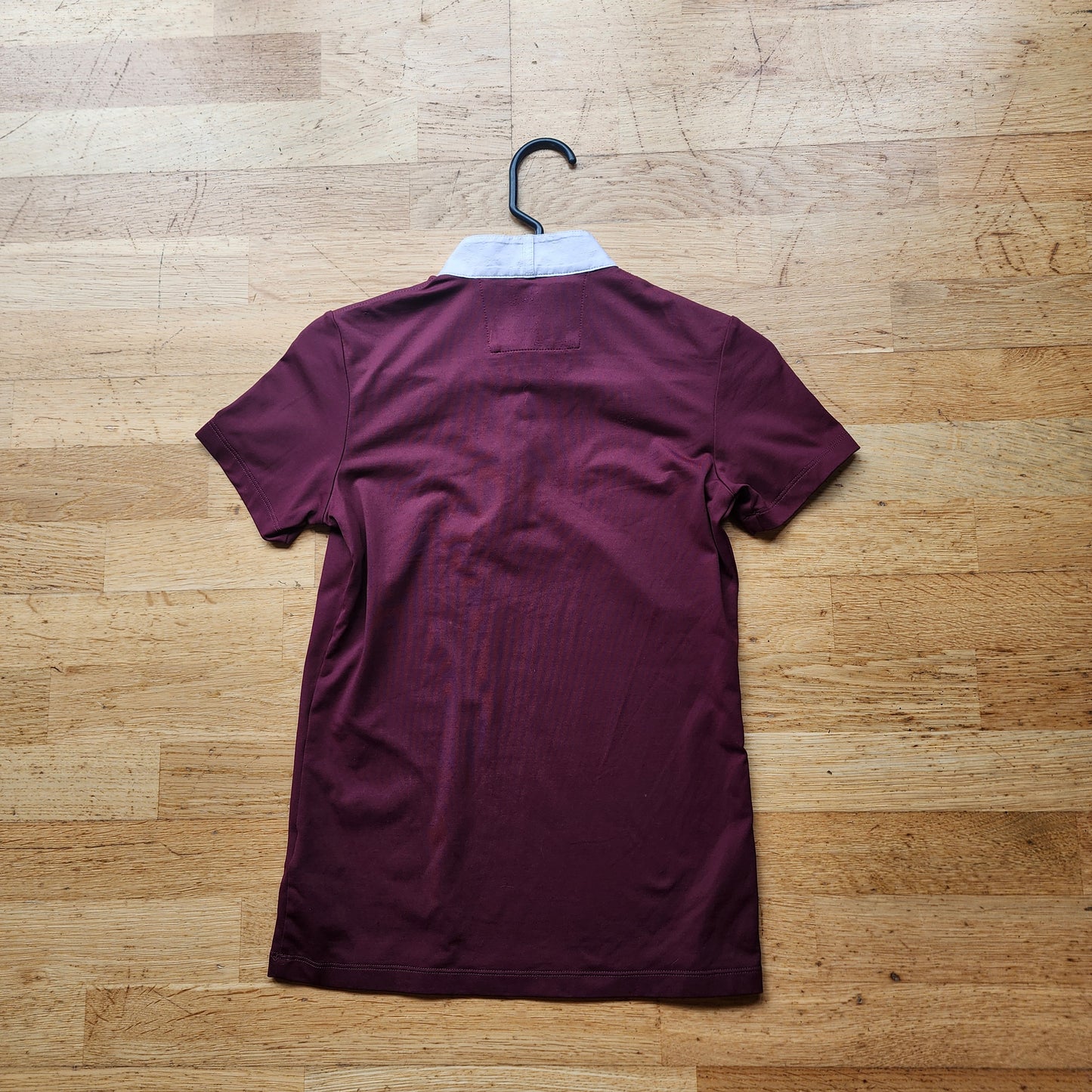 Animo show shirt, ladies 6 /girls 12, burgundy, pre-loved