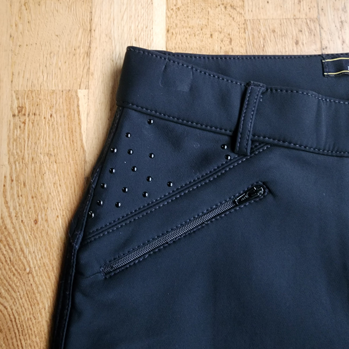 HV Polo black breeches, ladies size UK 10, pre-loved