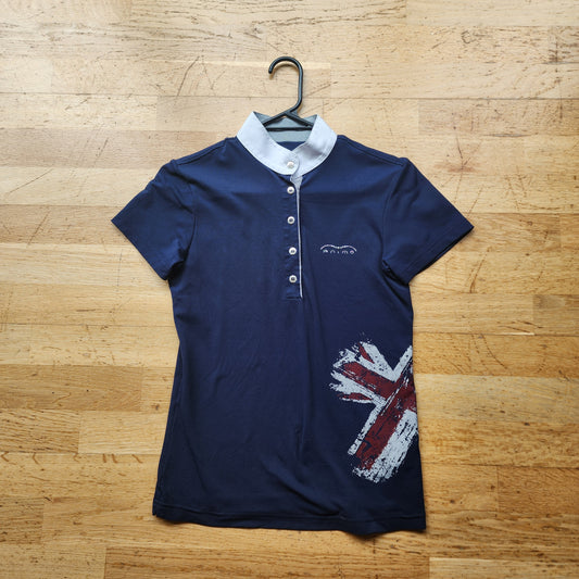 Animo show shirt, ladies 8, navy, pre-loved