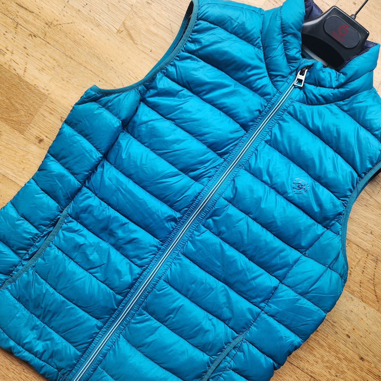 Ariat down vest, Size S, blue, pre-loved