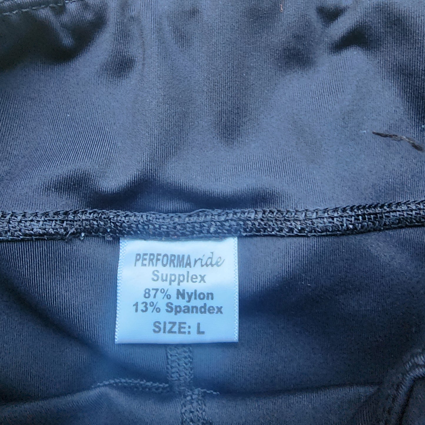 PerforaRide black riding tights, size L, ladies size 10/12, pre-loved