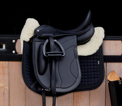 Premier Equine Montpellier Synthetic Dressage Saddle Black