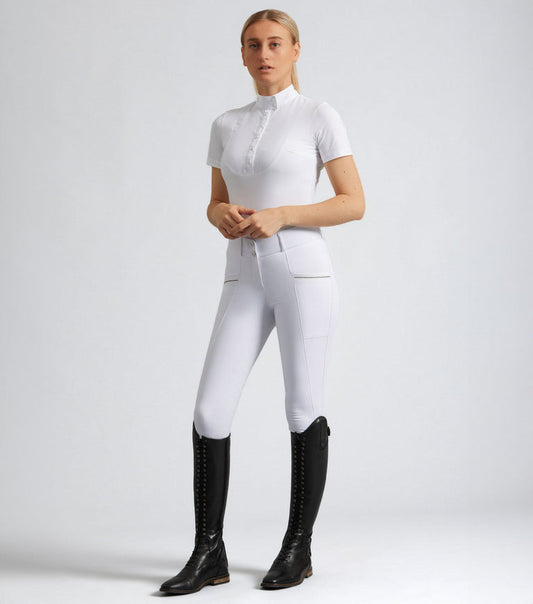 Premier Equine Ofena Ladies Gel Full Seat Riding Breeches (white, navy or black)