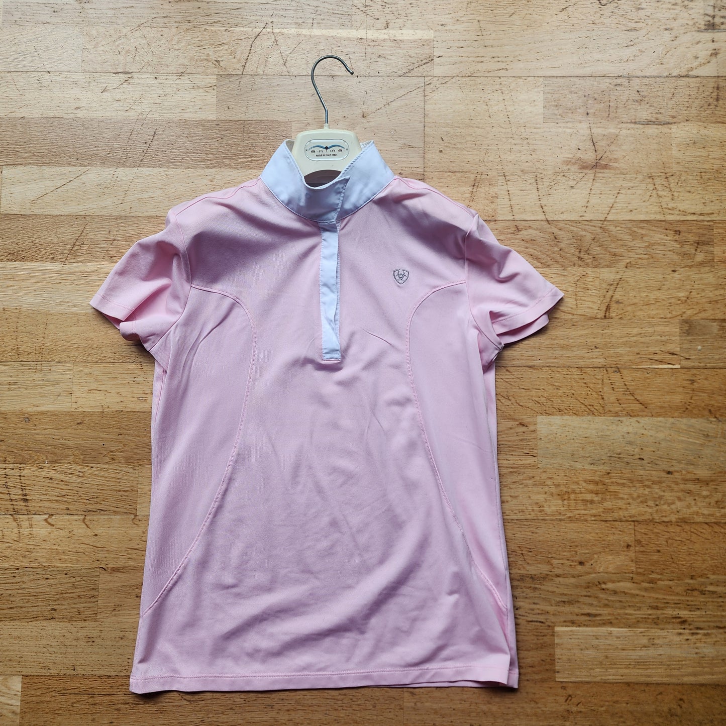 Ariat Pro Series show shirt, size M, light pink, pre-loved