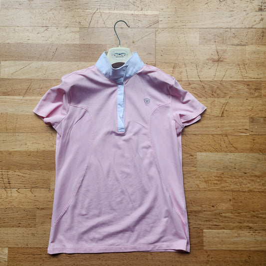 Ariat Pro Series show shirt, size M, light pink, pre-loved