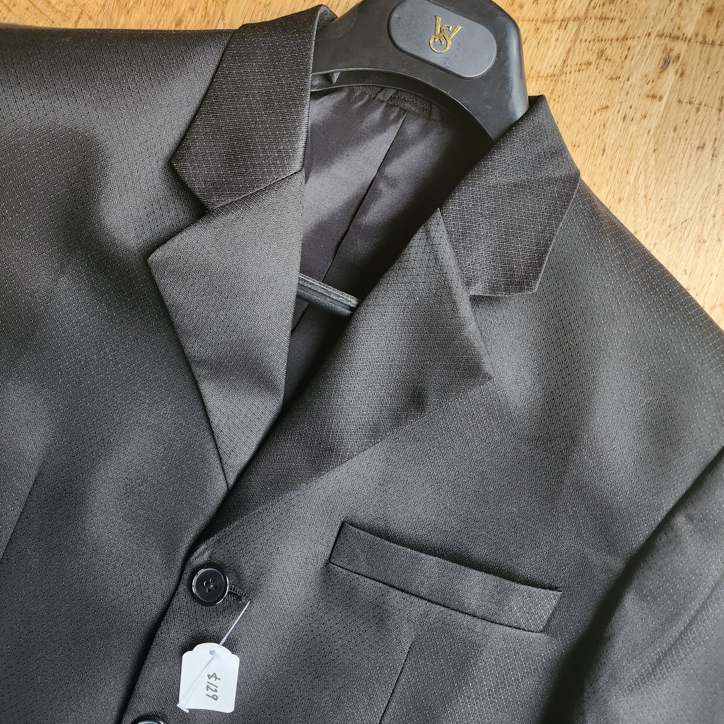 Mens black show jacket, men's size M