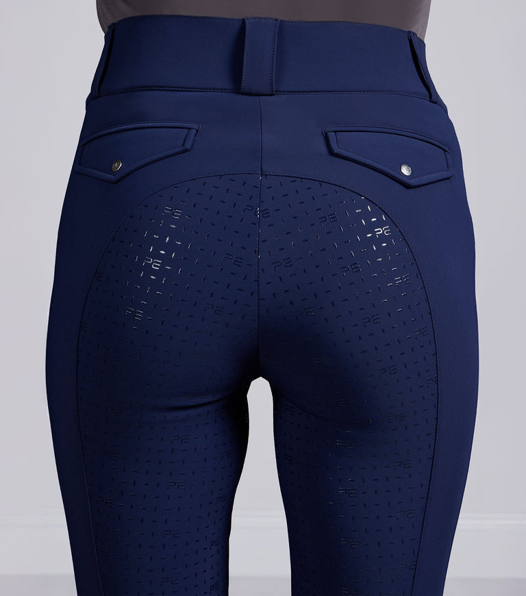 Premier Equine Torino II Women's Gel Full Seat Riding Breeches - Navy (High Rise)