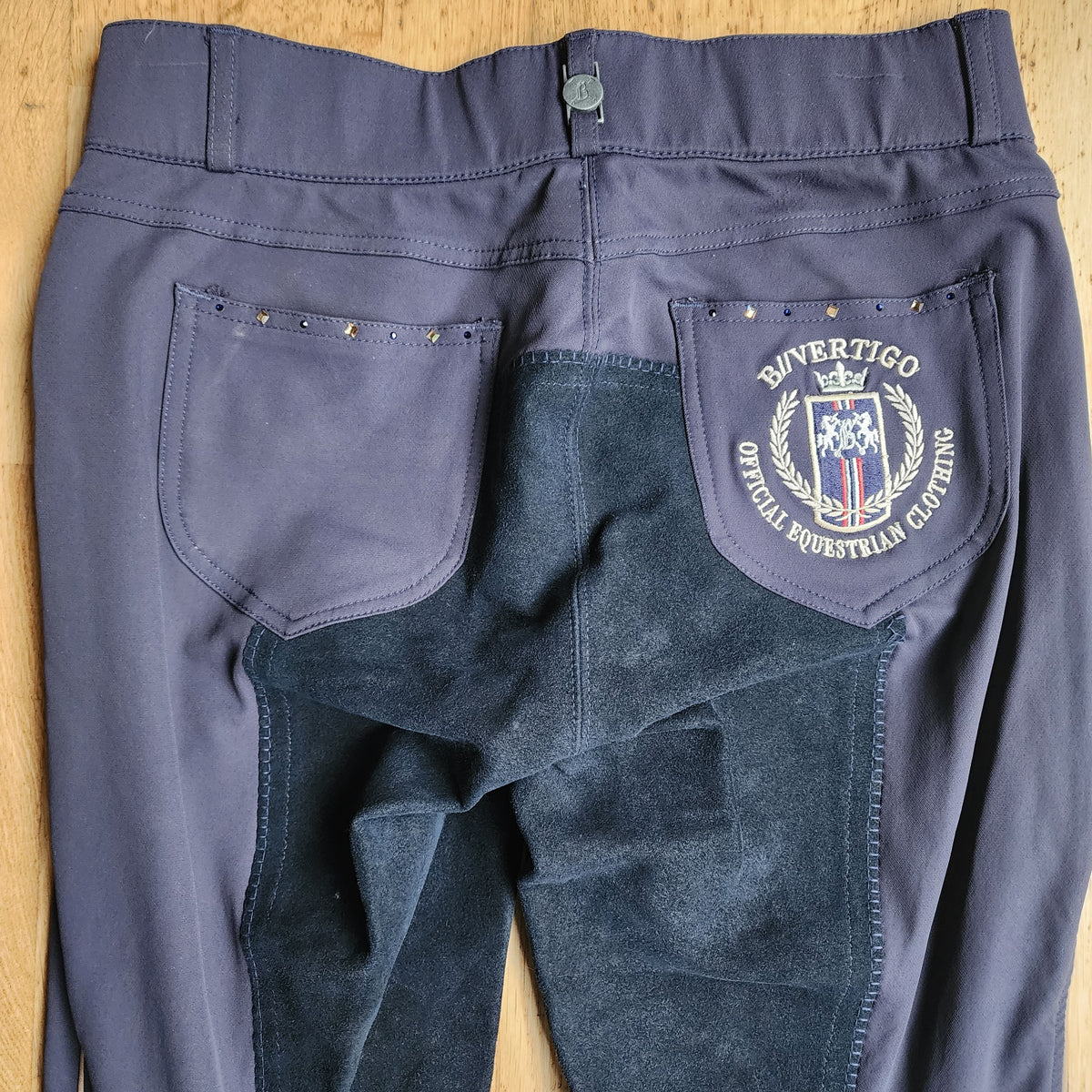 B Vertigo navy breeches, ladies size UK 12, pre-loved