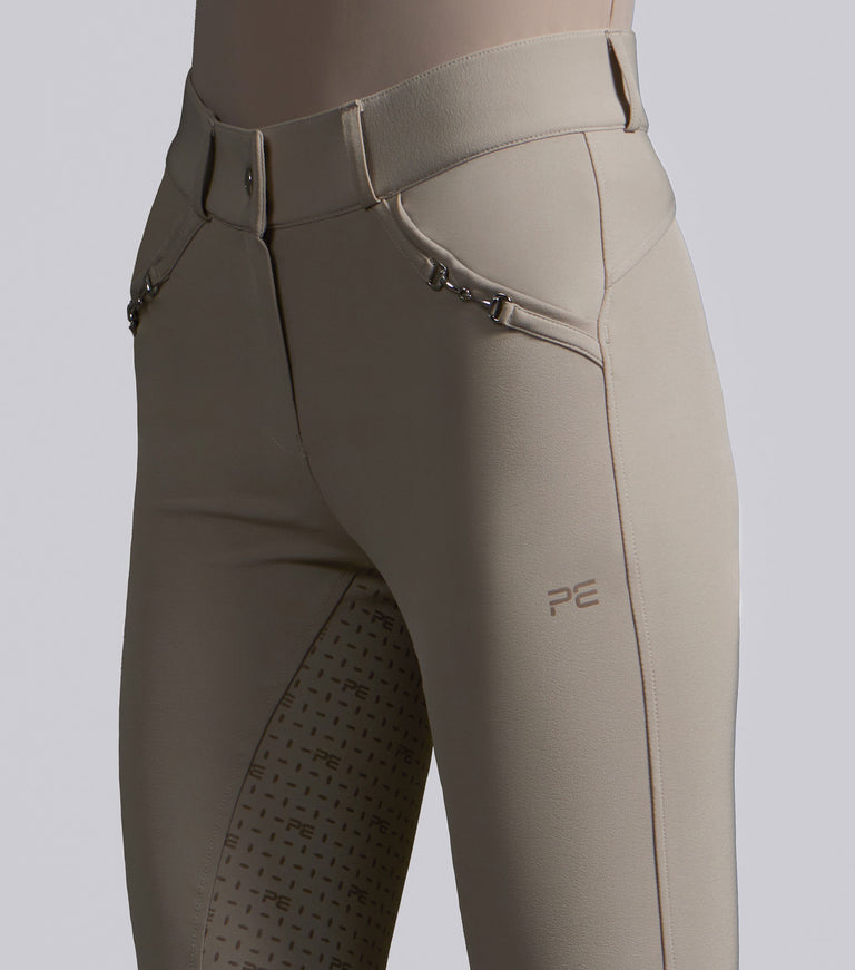 Premier Equine Filetto Women's Gel Full Seat Riding Breeches - Beige (Standard Rise)