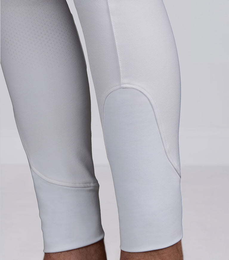 Premier Equine Ludis Men's Gel Knee Riding Breeches - white