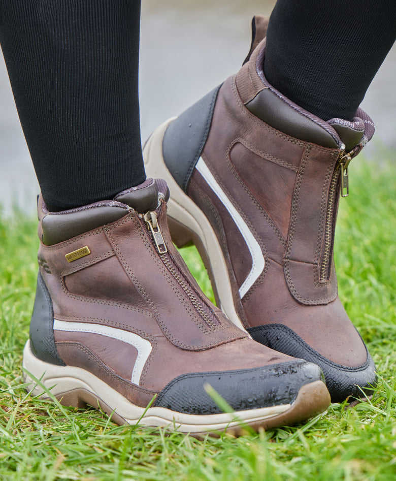 Premier Equine Vinci II Waterproof Zip Front Boots  - Brown