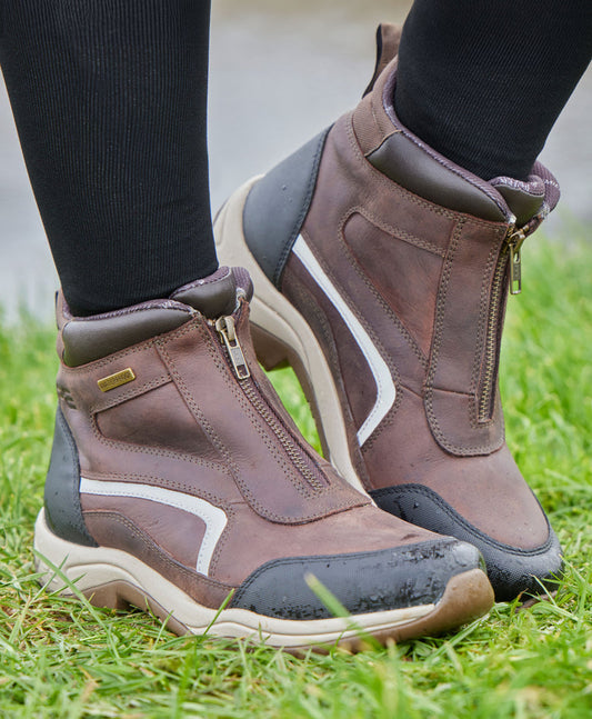 Premier Equine Vinci II Waterproof Zip Front Boots  - Brown