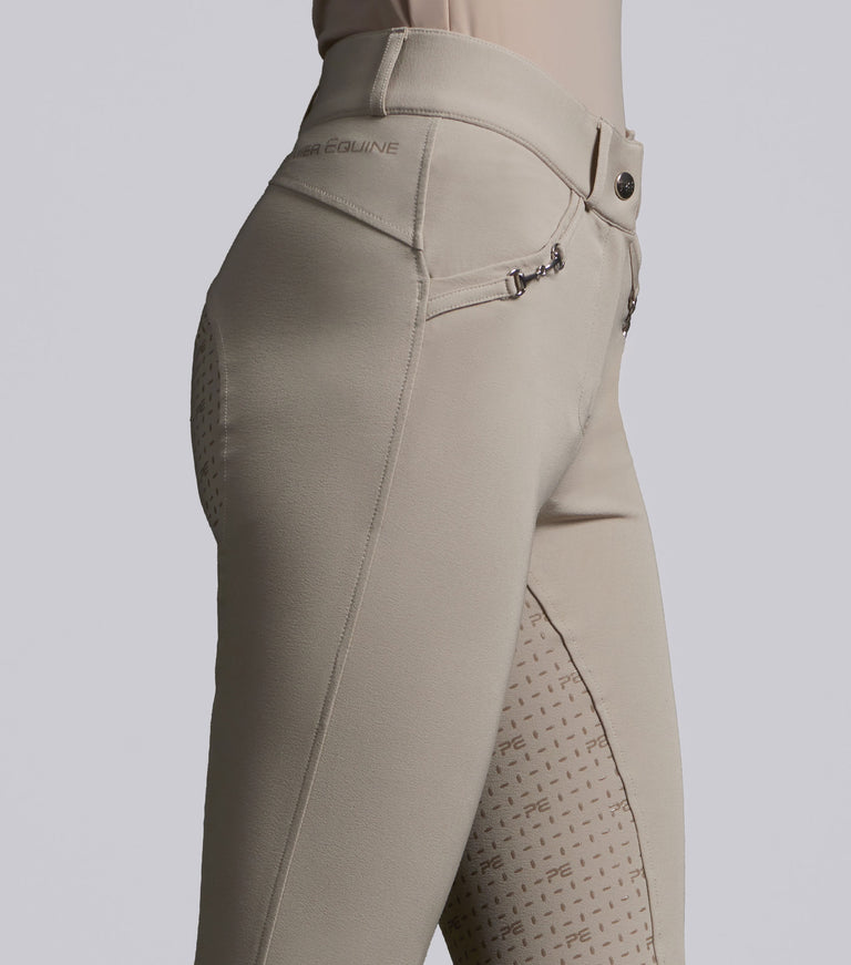 Premier Equine Filetto Women's Gel Full Seat Riding Breeches - Beige (Standard Rise)