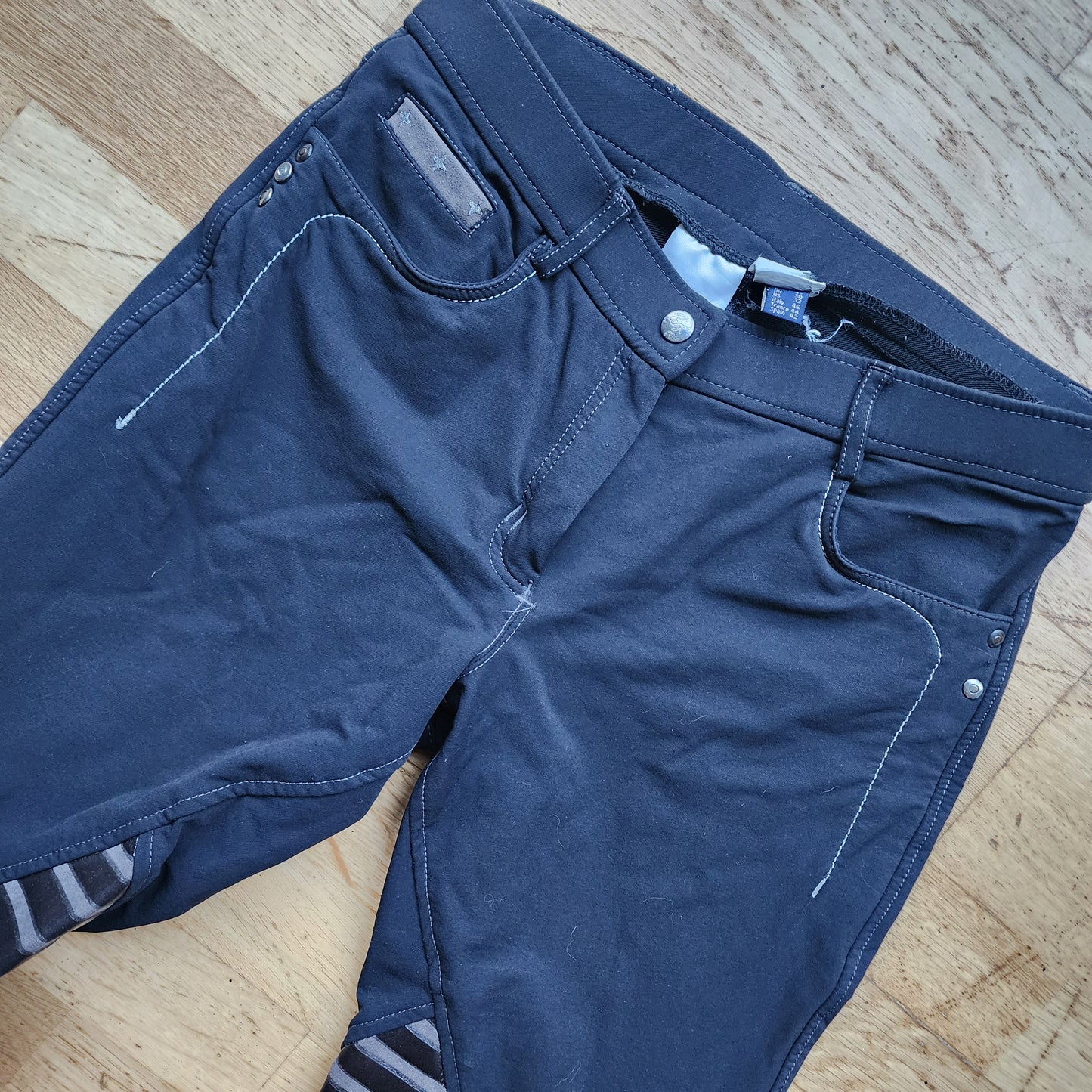 Euro Star black breeches, ladies  size UK 12, pre-loved