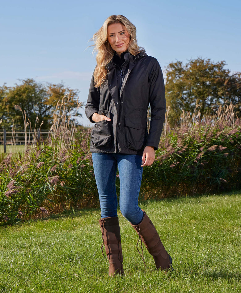 Premier Equine Cascata Ladies Waterproof Jacket - Black