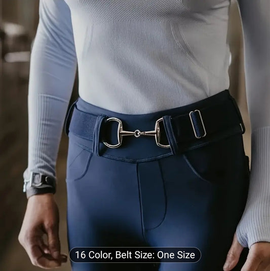 ETS Elastic Belt with Metal Snaffle Buckle