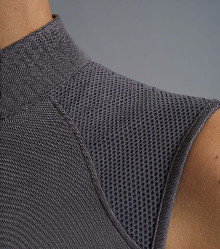 Premier Equine Derina Ladies Technical Sleeveless Riding Top (grey or navy)