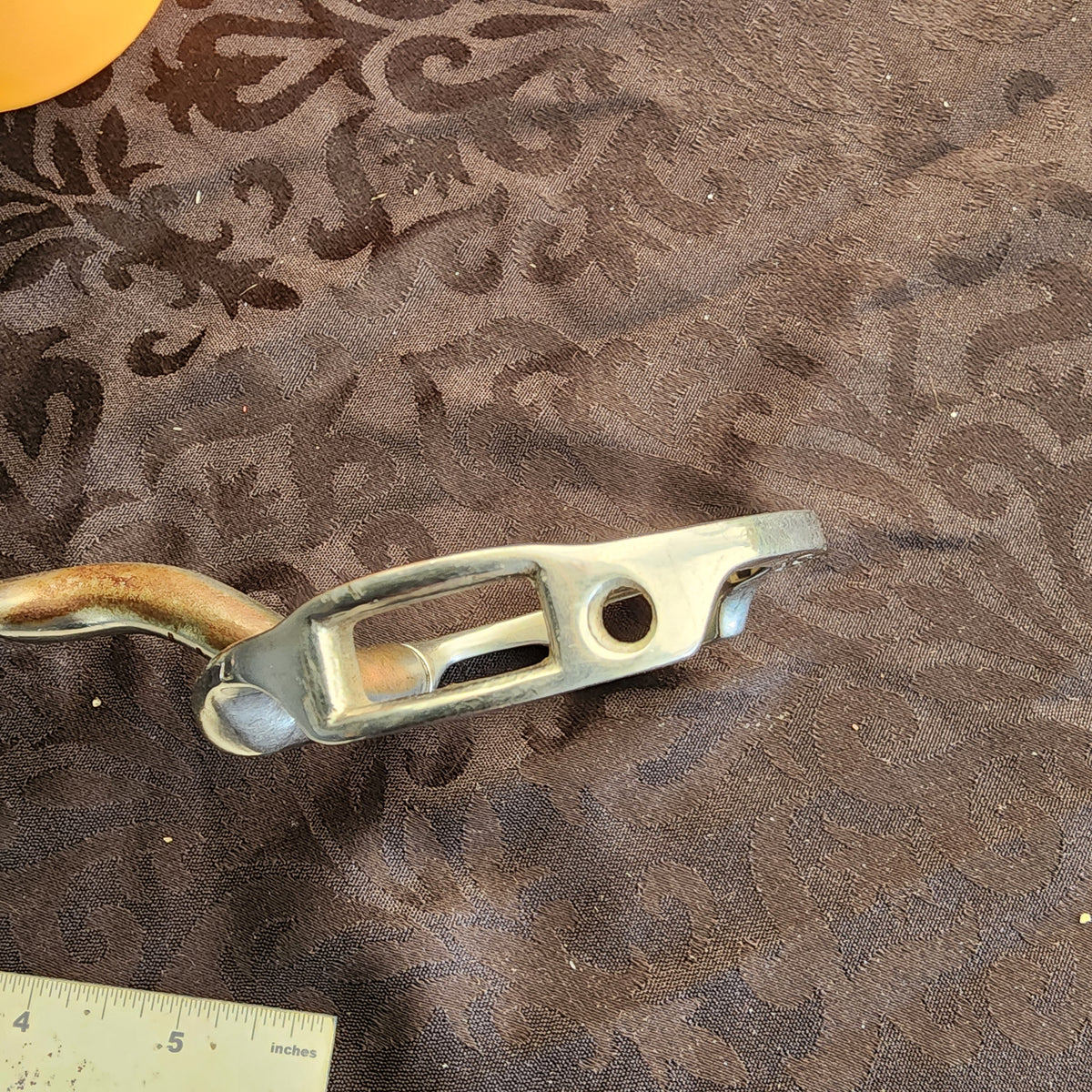 Myler eggbutt bit with hooks 5" pre loved