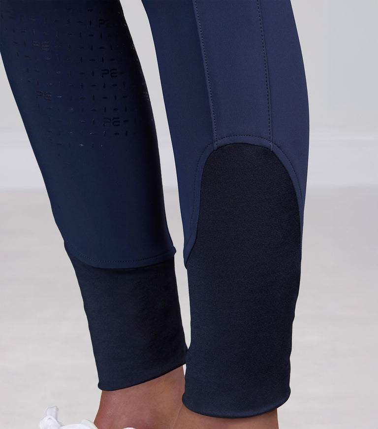 PE Coco II Ladies Gel Full Seat Riding Breeches, high waisted, phone pocket (Grey, navy or walnut)