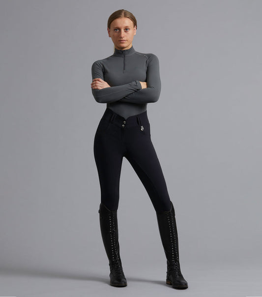 Premier Equine Sophia Ladies Full Seat High Waist Riding Breeches, high waisted - black, navy, brown, grey