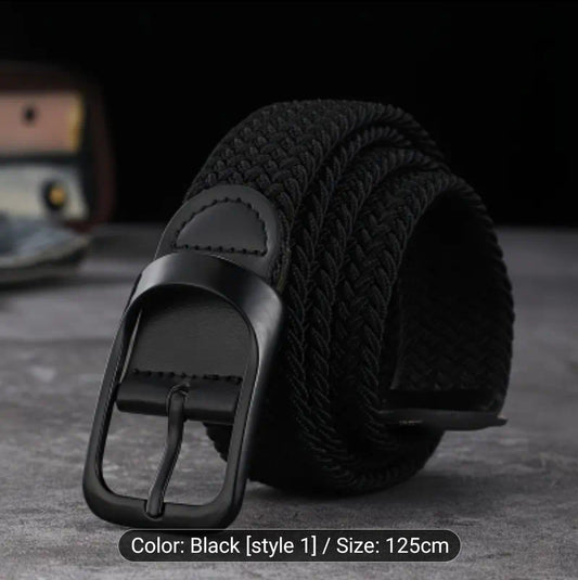 ETS plaited pin buckle belt