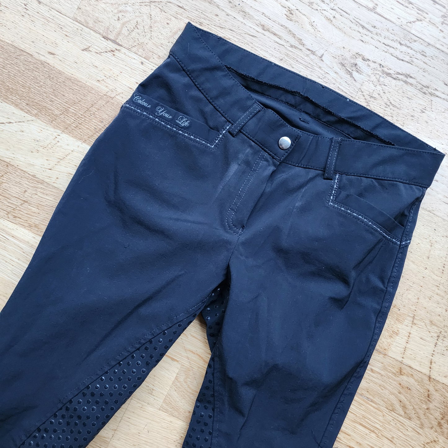 Eurostar black full seat breeches, ladies 10, pre-loved