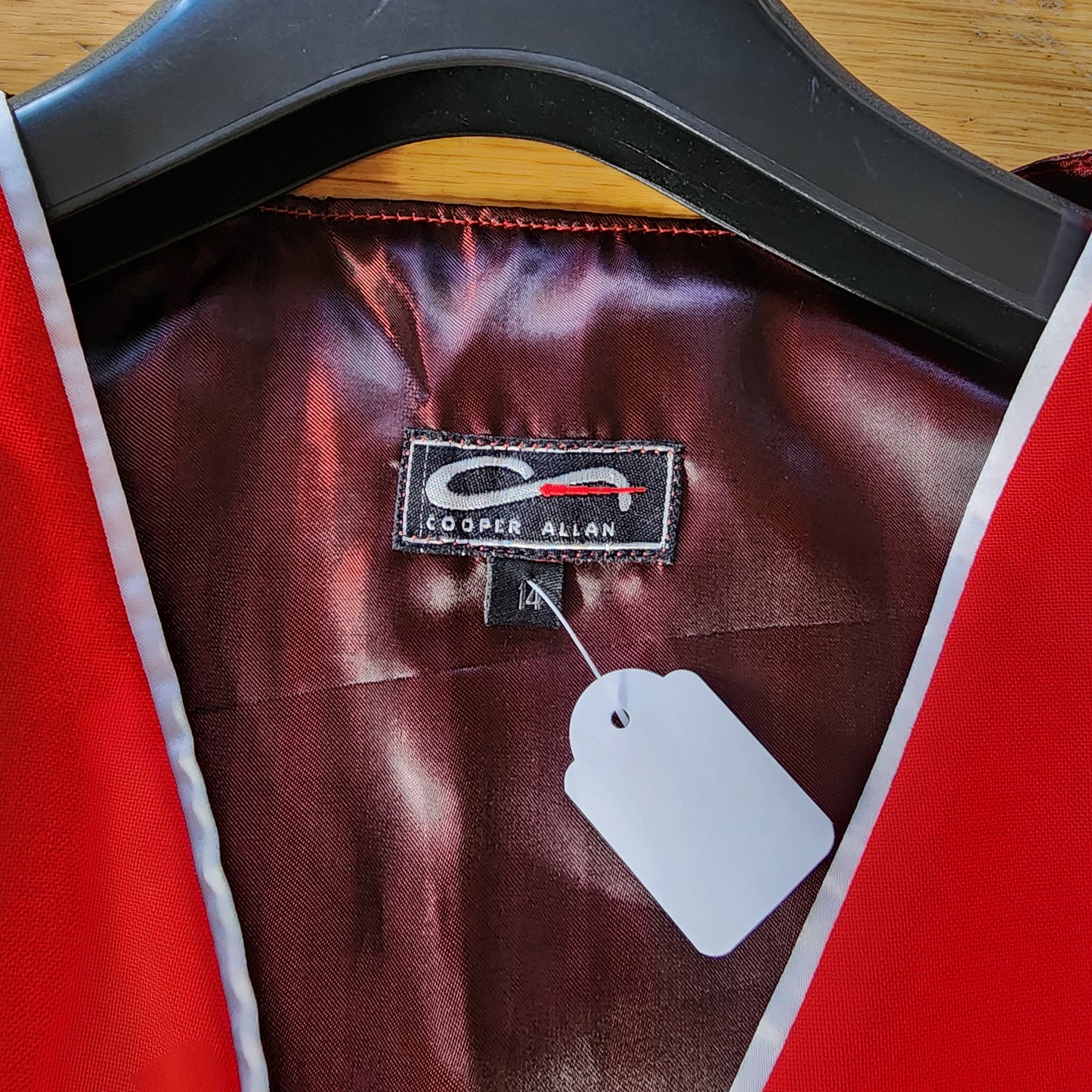 Cooper Allan Red vest, ladies 14