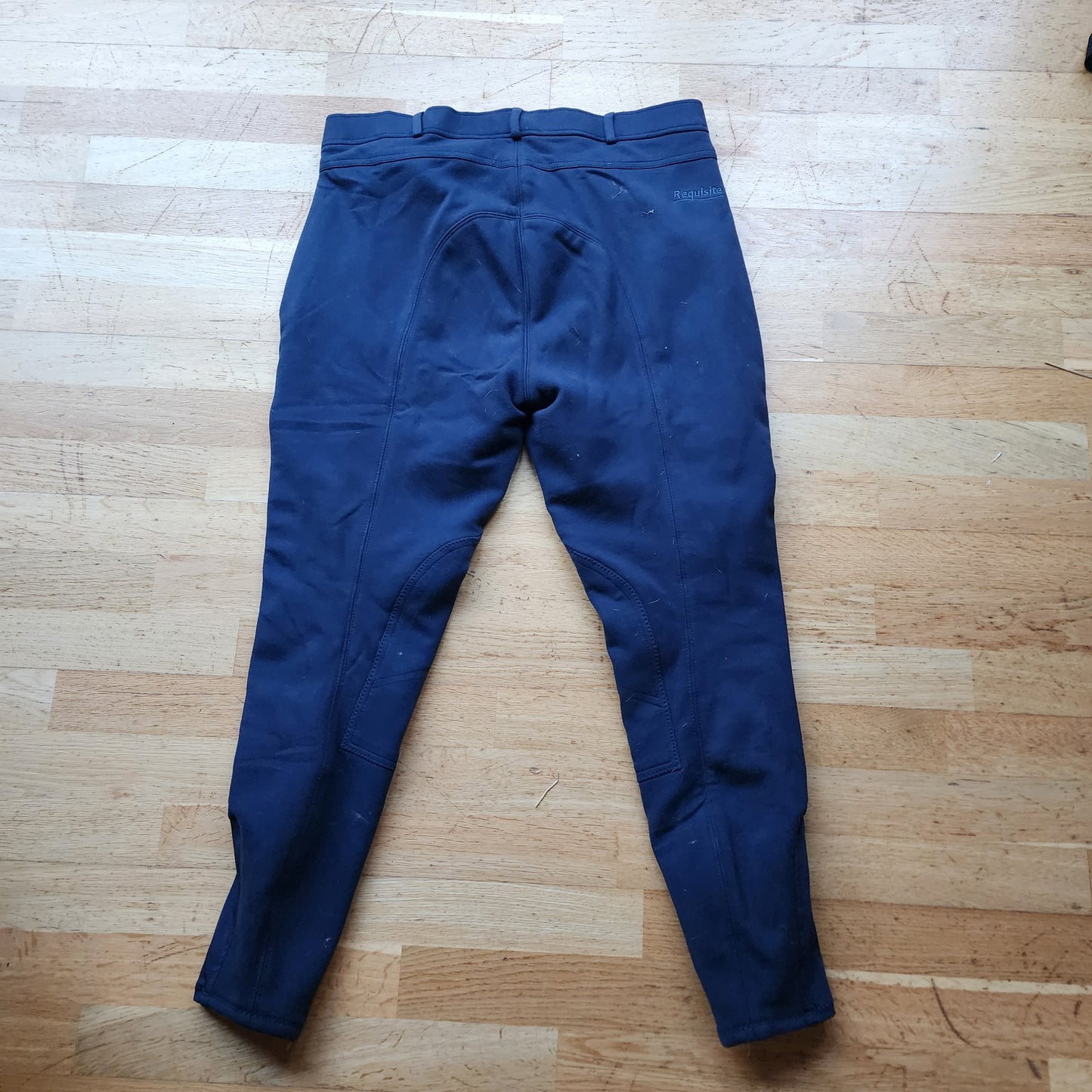 Requisite navy cotton breeches, ladies size 18, pre-loved