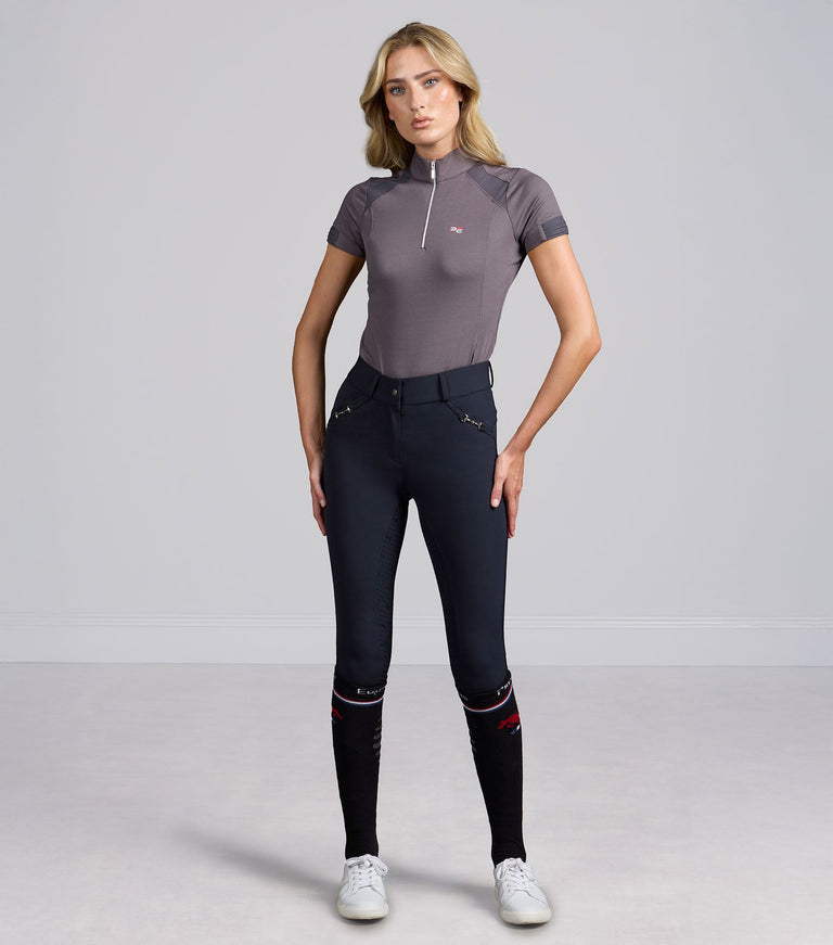 Premier Equine Filetto Women's Gel Full Seat Riding Breeches - Navy (Standard Rise)