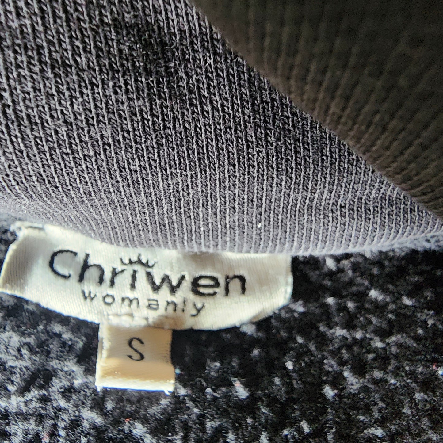 Chriwen black hoodie, ladies size S, pre-loved