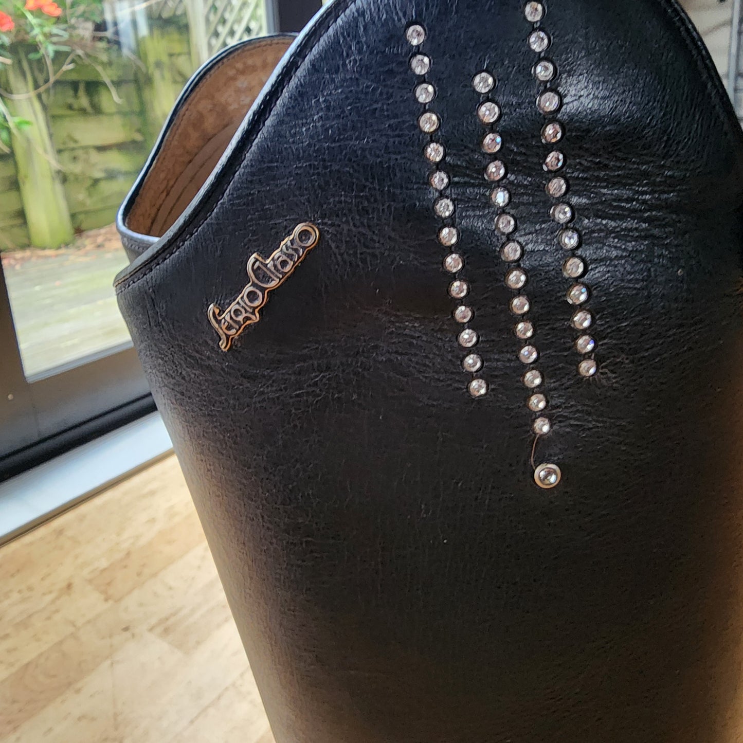 Sergio Grasso long leather riding boots. Size 40