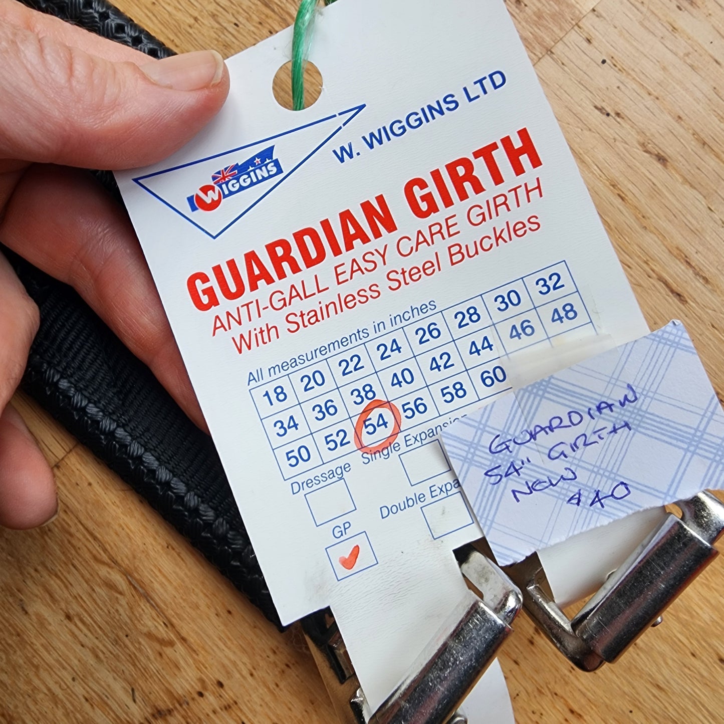 Guardian black girth 54". Brand new