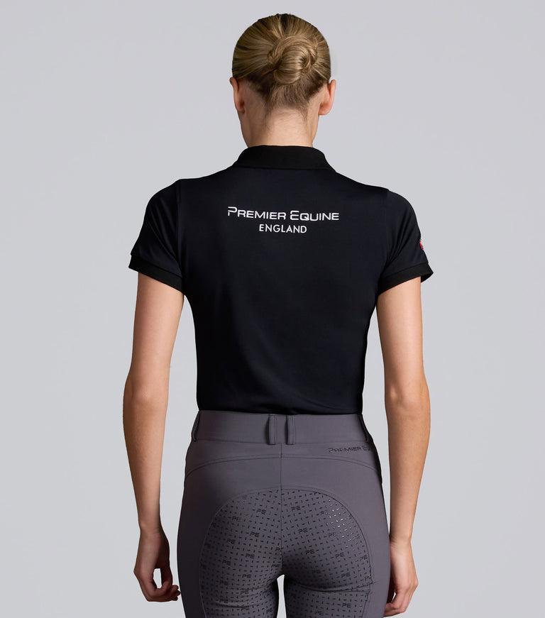 Premier Equine Ladies Team Polo Shirt - Black