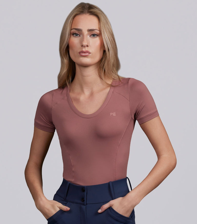 Premier Equine Prospero T-Shirt - Rosewood