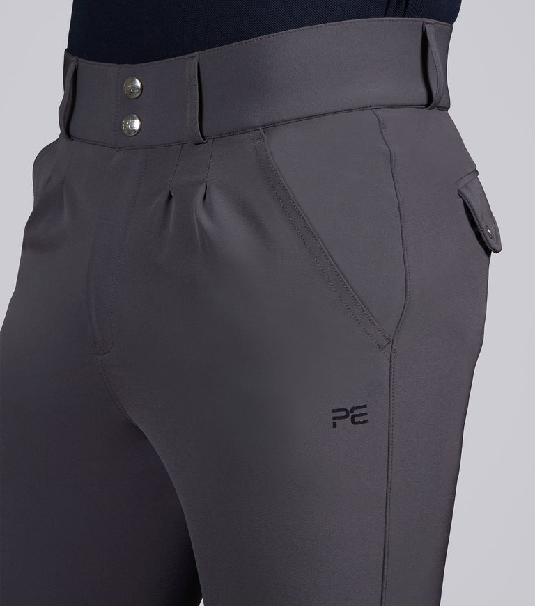 Premier Equine Ludis Men's Gel Knee Riding Breeches - white
