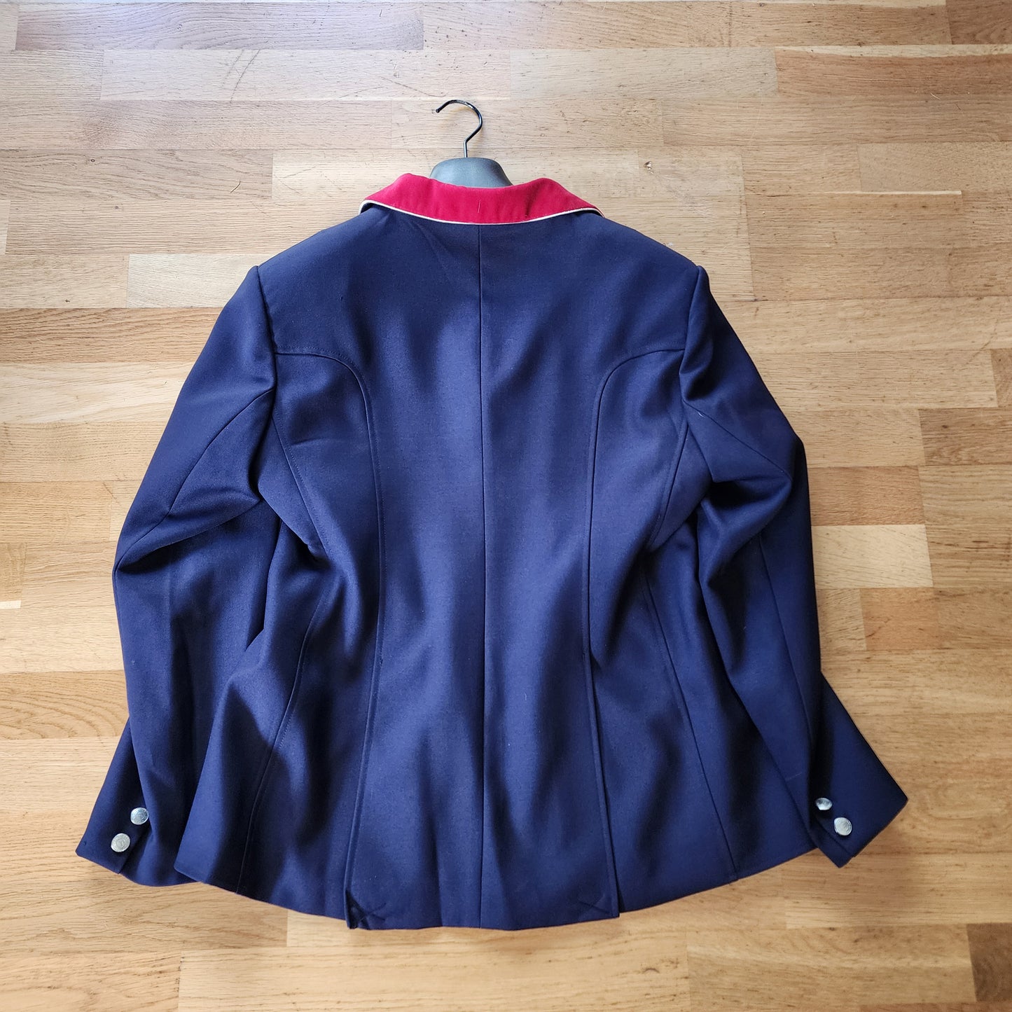Shires navy and red show jacket, ladies 14