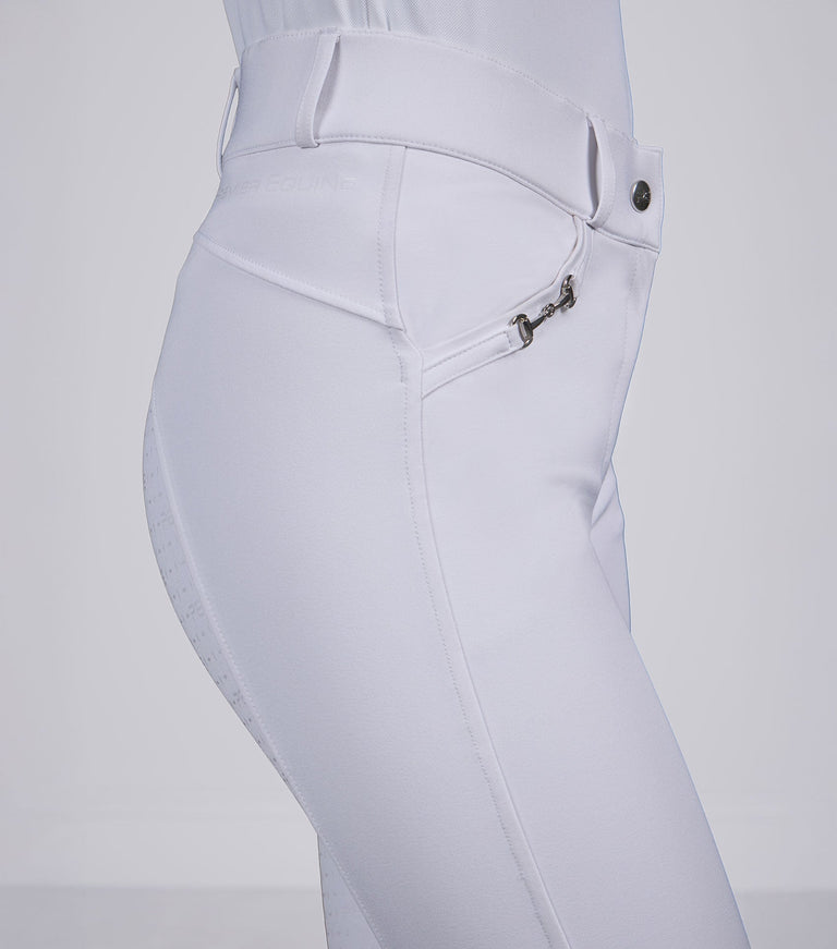 Premier Equine Filetto Women's Gel Full Seat Riding Breeches - White (Standard Rise)