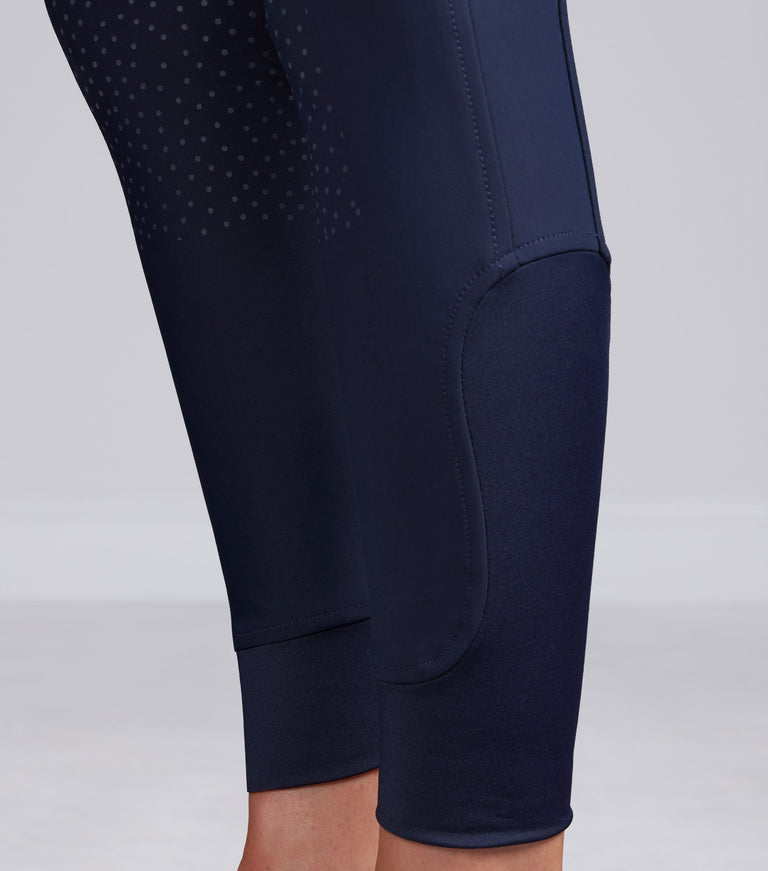 Premier Equine Meraki Womens Gel Full Seat Riding Breeches - Navy (Standard Rise)
